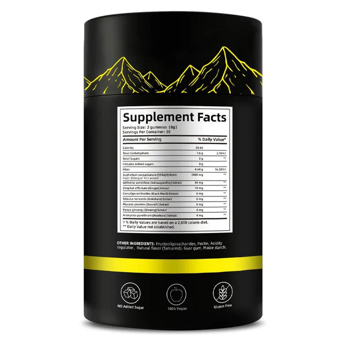 Himalayan Pure Shilajit Gummies | 60 Counts