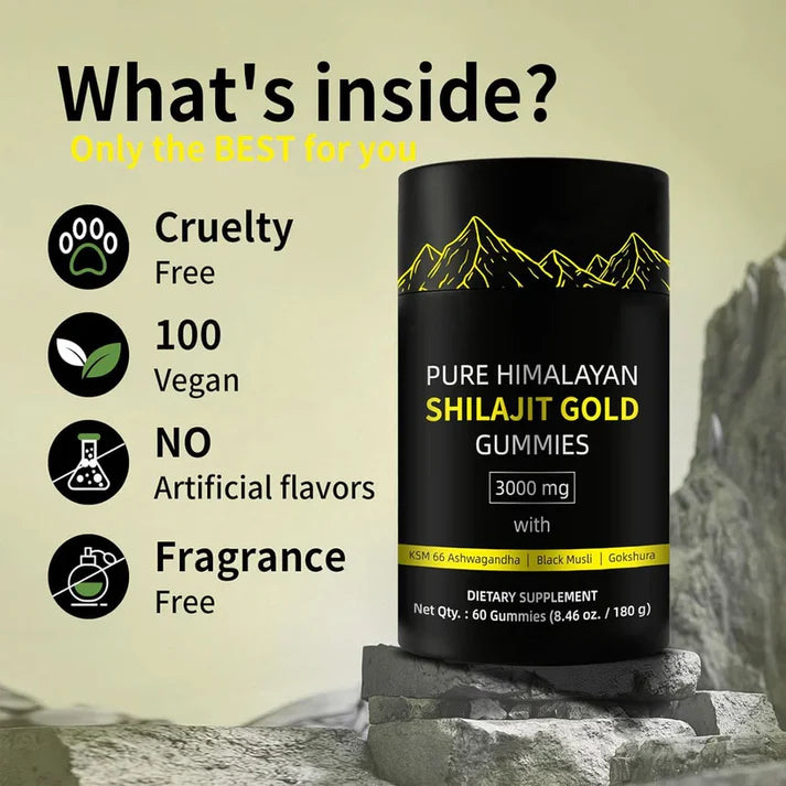 Himalayan Pure Shilajit Gummies | 60 Counts