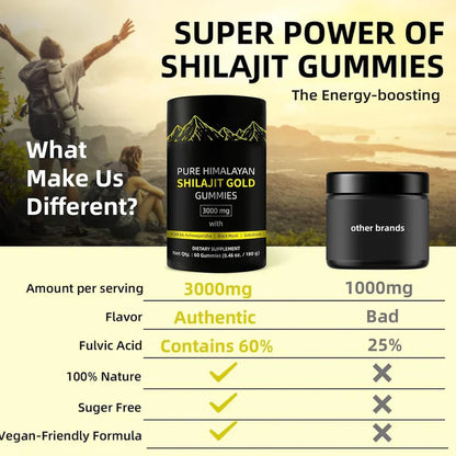 Himalayan Pure Shilajit Gummies | 60 Counts