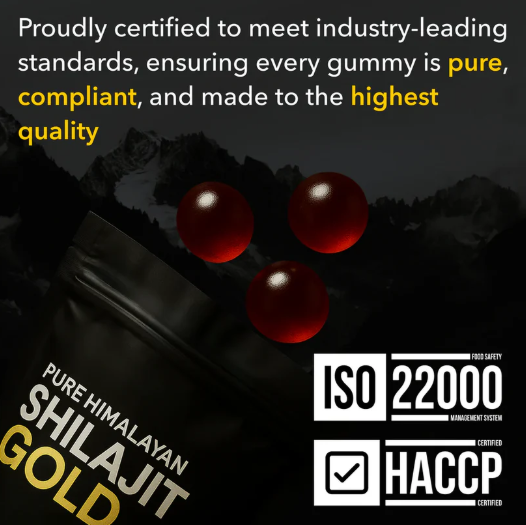 Pure Himalayan Shilajit Gold Gummies | 60 Counts
