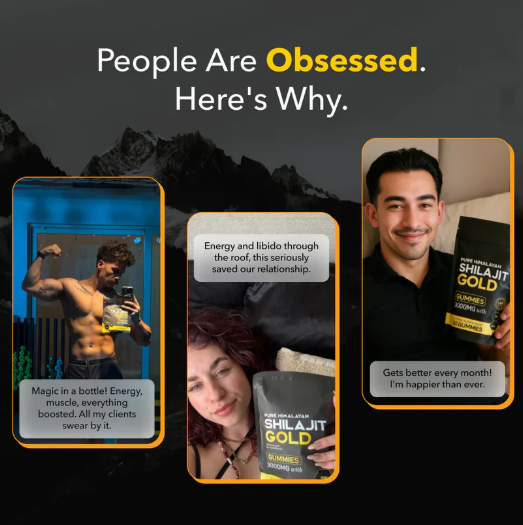 Pure Himalayan Shilajit Gold Gummies | 60 Counts